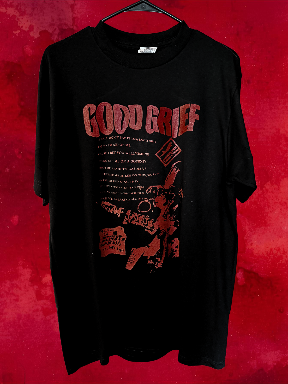 white and black “Good Grief” active tee (traditional fit) (Copy)
