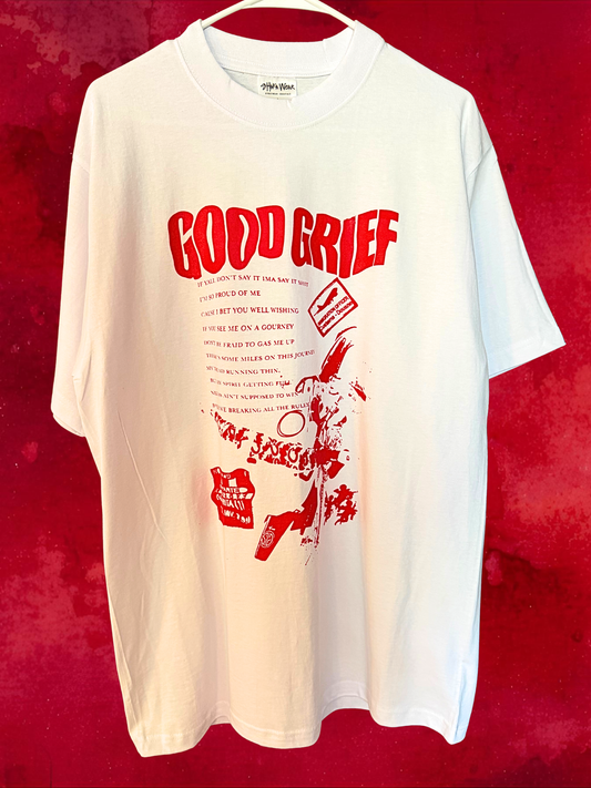 white and black “Good Grief” active tee (traditional fit) (Copy)