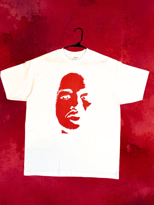 white and black “SKUZII” album cover active tee (traditional fit)